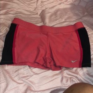 Coral Nike spandex